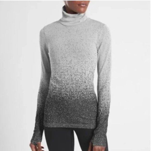 ATHLETA Flurry Blizzard Turtleneck Ombre Size Small - Picture 2 of 12